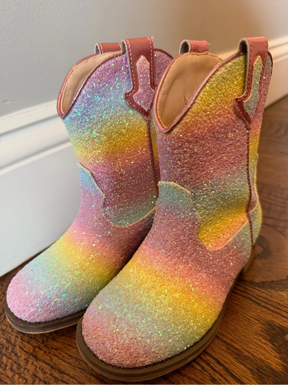 Like new! Toddler girls rainbow cowgirl boots!